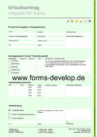 PDF Urlaubsantrag / Freizeitausgleich