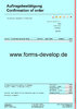 Bestellbestätigung PDF Formular A4H Standard
